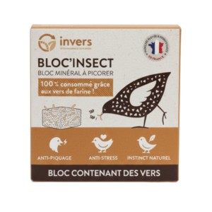 Bloc à picorer aux vers de farine