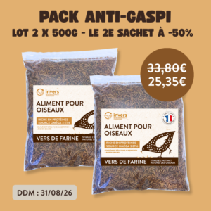 Vers de farine déshydratés